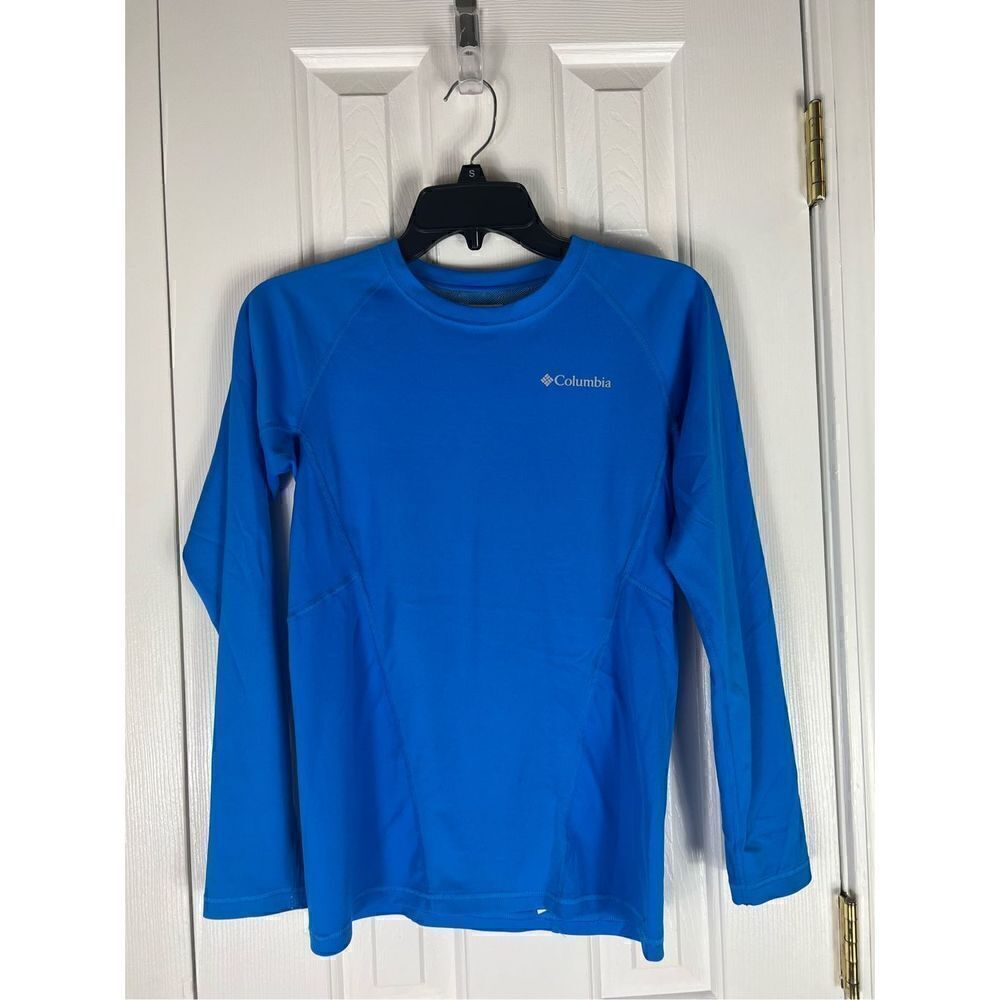 Columbia Boys Blue Shirt Size L 14/16